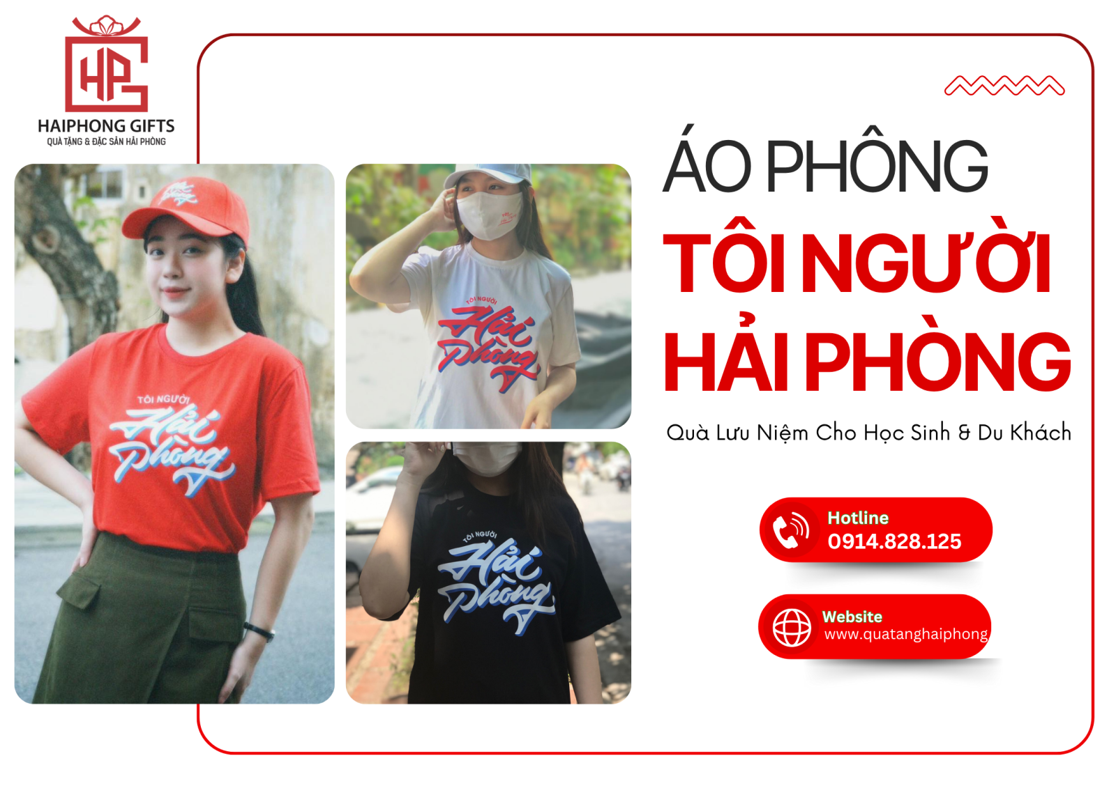 Áo Phông Tôi Người Hải Phòng – Quà Lưu Niệm Cho Học Sinh & Du Khách