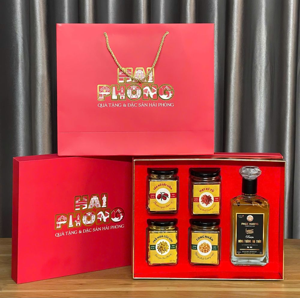 Hộp Quà Tết Hải Phòng HP2077026 được tuyển chọn kỹ lưỡng từ các sản phẩm dưỡng sinh cao cấp