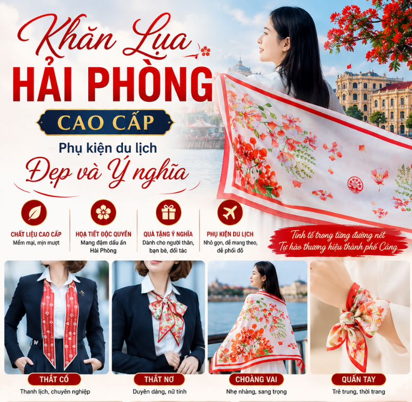 Khăn Lụa Hải Phòng Cao Cấp – Phụ Kiện Du Lịch Đẹp Và Ý Nghĩa