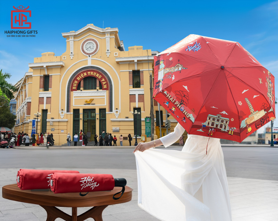Các Mẫu Ô Dù Hải Phòng Đỏ – Vừa Che Nắng Vừa Check-in Cực Xinh