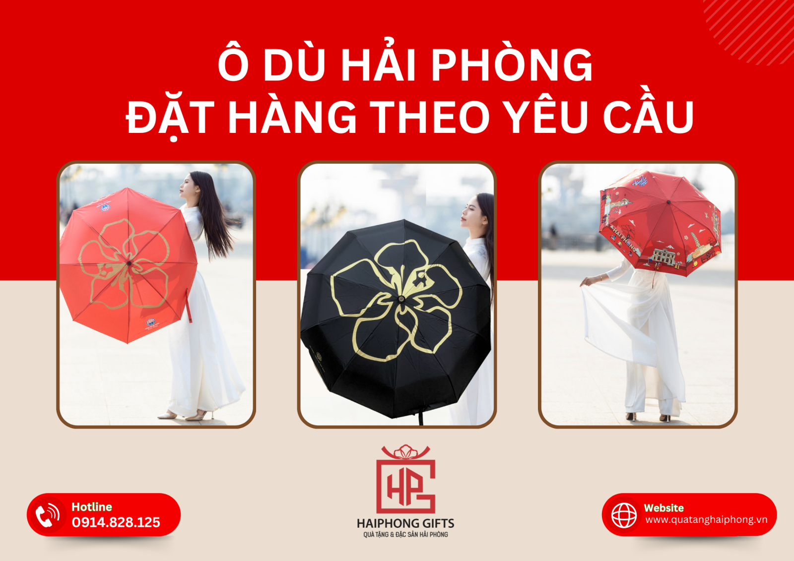 Quà Tặng Hải Phòng - Xưởng Sản Xuất Ô Dù Hải Phòng – Đặt Hàng Theo Yêu Cầu Số Lượng Lớn