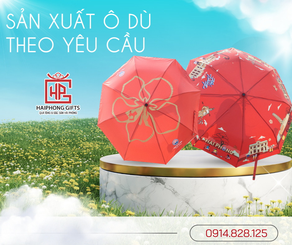 Sản phẩm ô dù do Quà Tặng Hải Phòng sản xuất không chỉ đảm bảo chất lượng mà còn mang đậm dấu ấn văn hóa