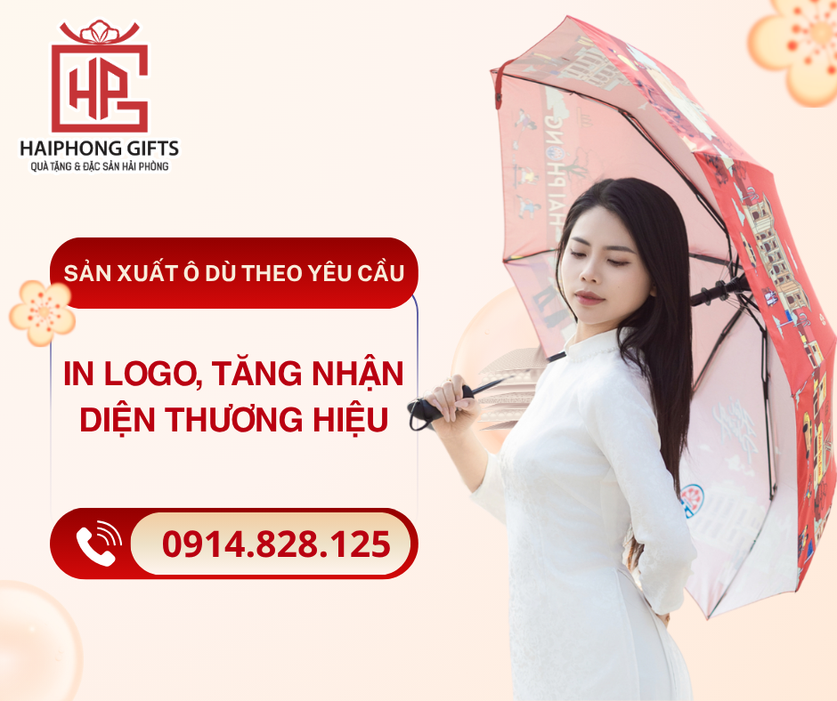 Sản Xuất Ô Dù Theo Yêu Cầu – In Logo, Tăng Nhận Diện Thương Hiệu