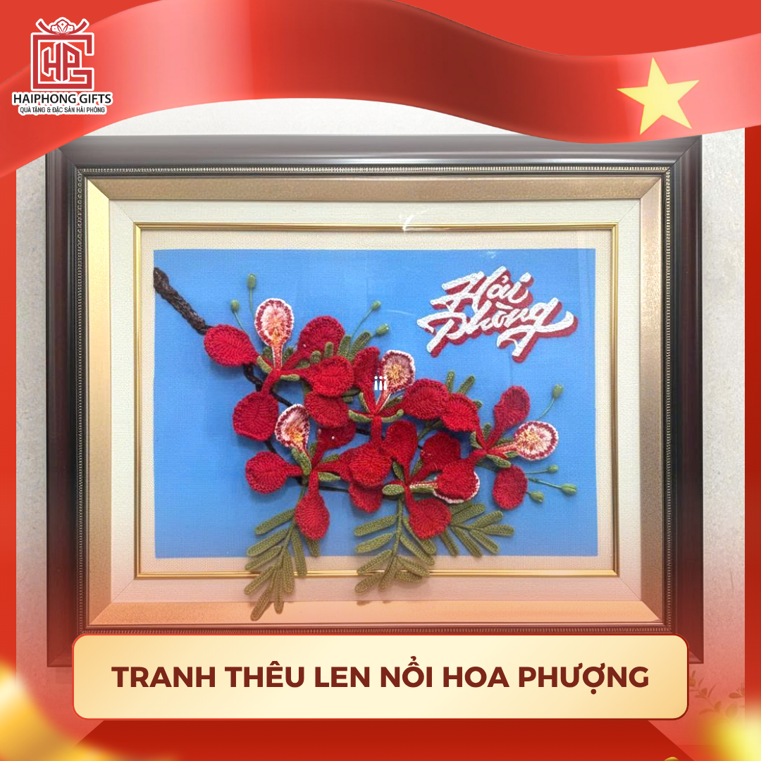 Tranh Thêu Len Nổi Hải Phòng – Món Quà Nghệ Thuật Đậm Dấu Ấn Thành Phố