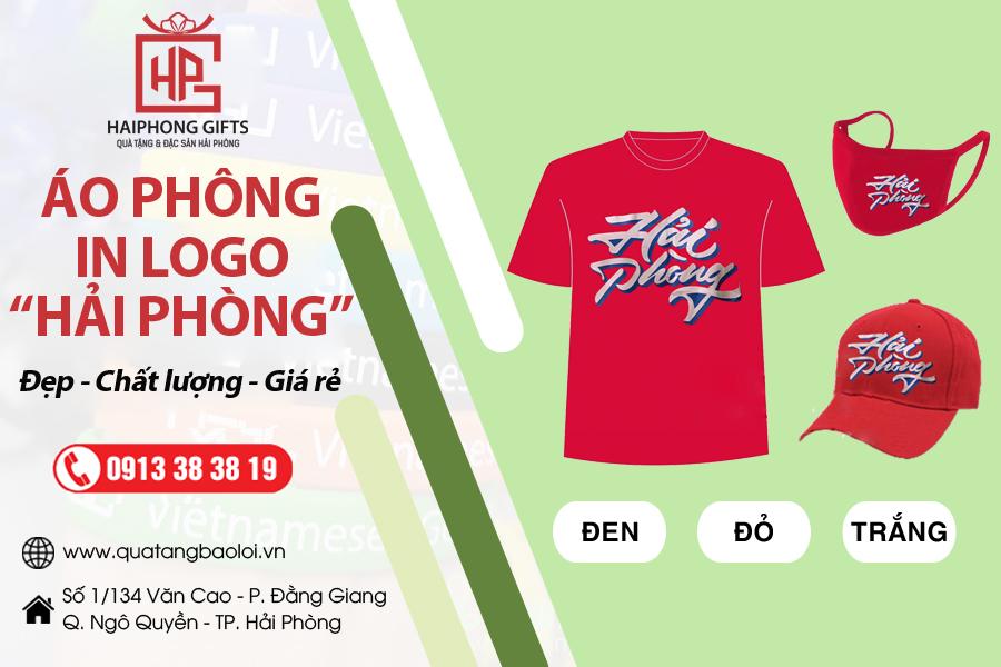 Xưởng sản xuất áo phông in logo "Hải Phòng" chất lượng, giá tốt số 1 hiện nay