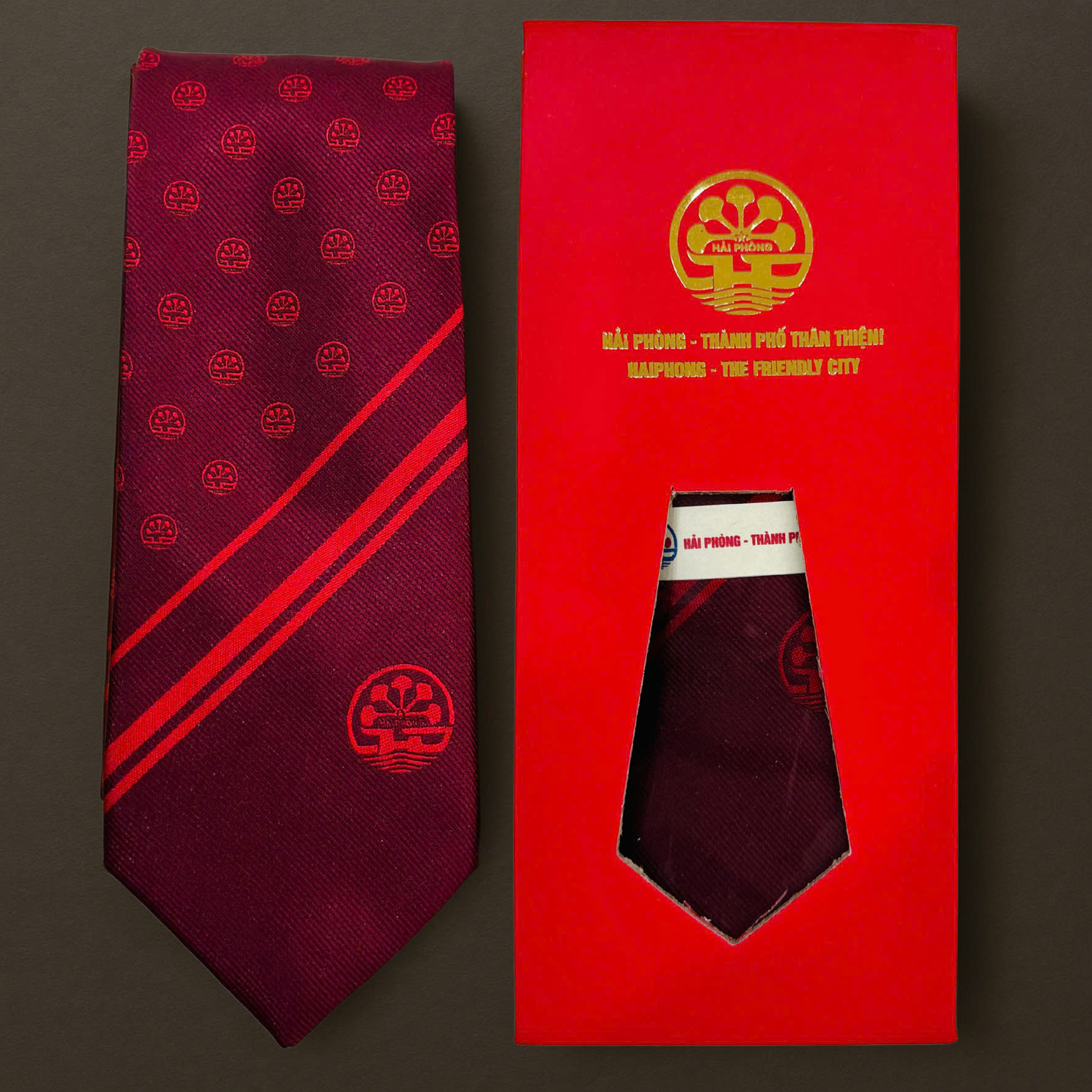 CÀ VẠT CAO CẤP DỆT LOGO