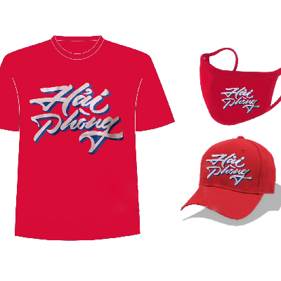 Combo Áo + Mũ in logo "Hải Phòng" 