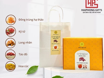 Trà Ngũ Vị Hoa Cúc Hải Phòng: Thức uống ngon lạ, hút khách bốn phương